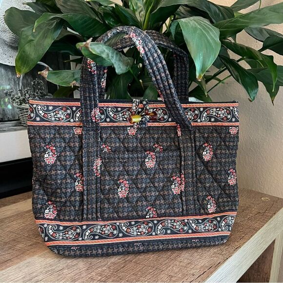 Vera Bradley small handbag (blank/brown/red) - Picture 1 of 7